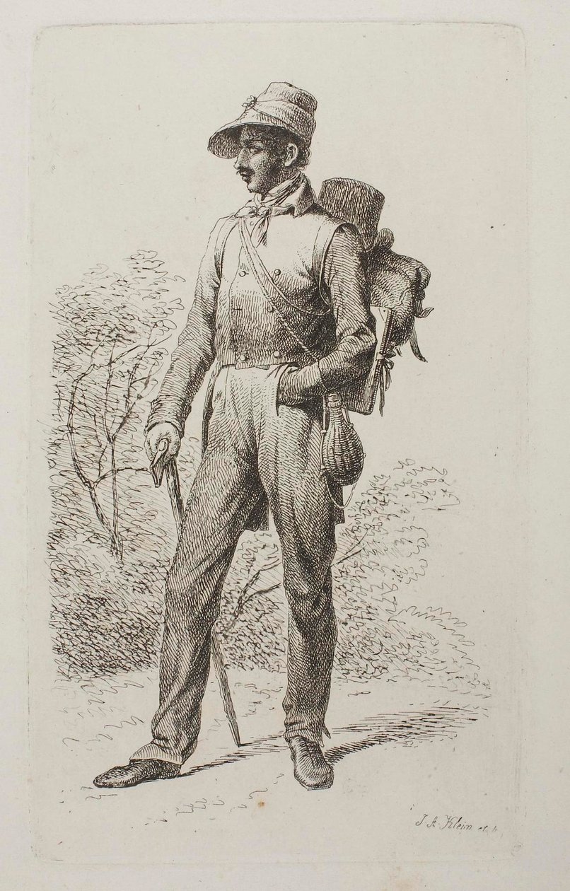 Johann Jacob Kirchner på fottur av Johann Adam Klein