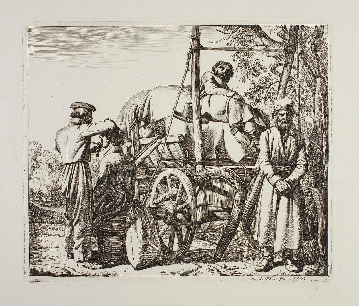 Russisk militær av Johann Adam Klein