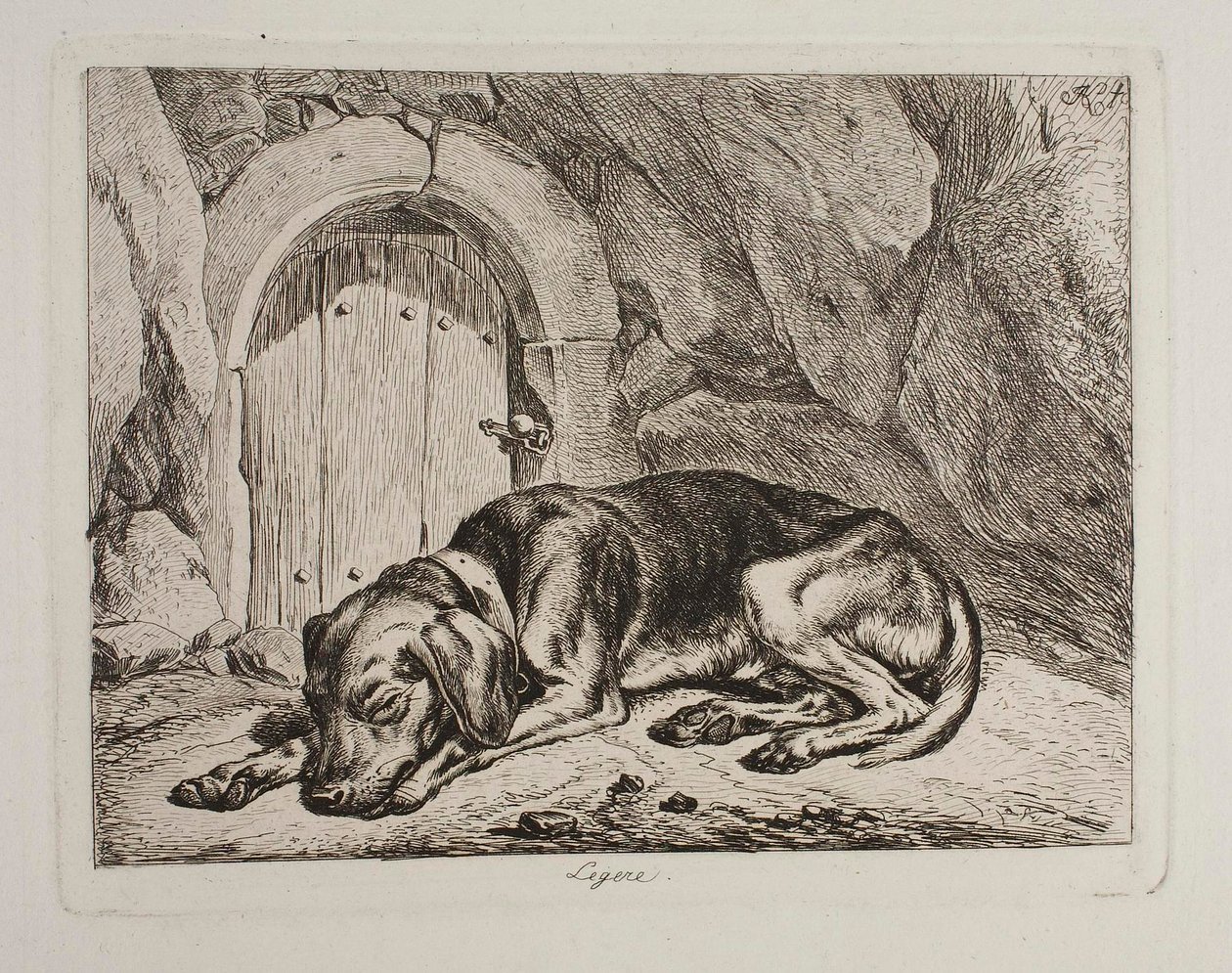 Hunden Legere av Johann Adam Klein