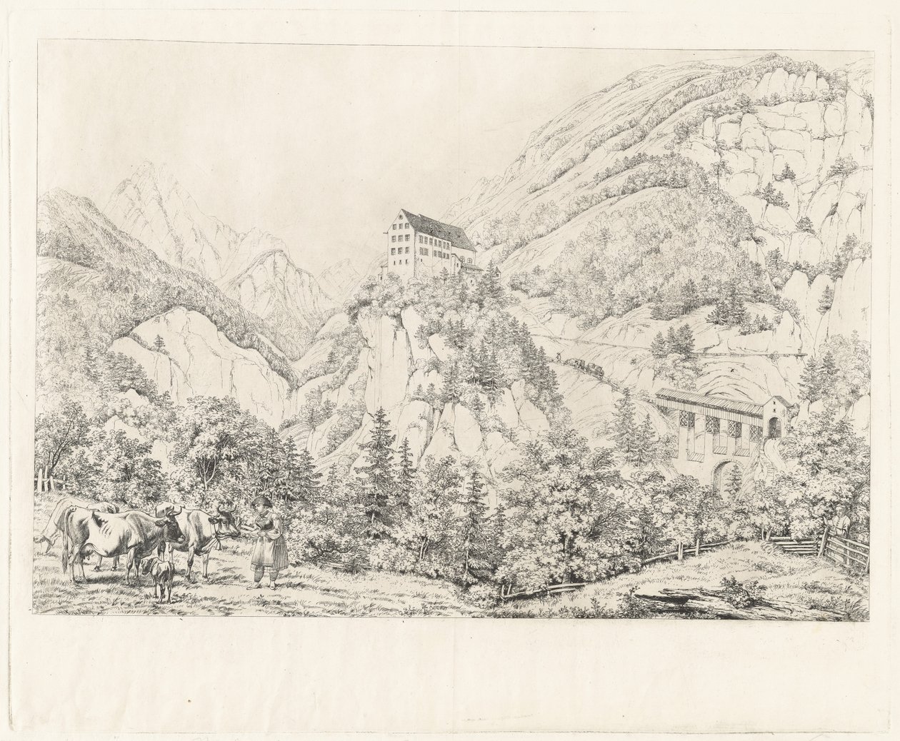 Georgenberg i Tirol av Johann Adam Klein