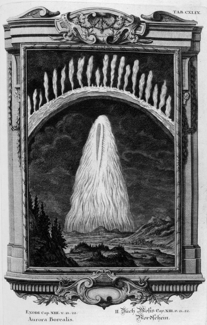 Aurora Borealis (gravering) av Johann Andreas Pfeffel