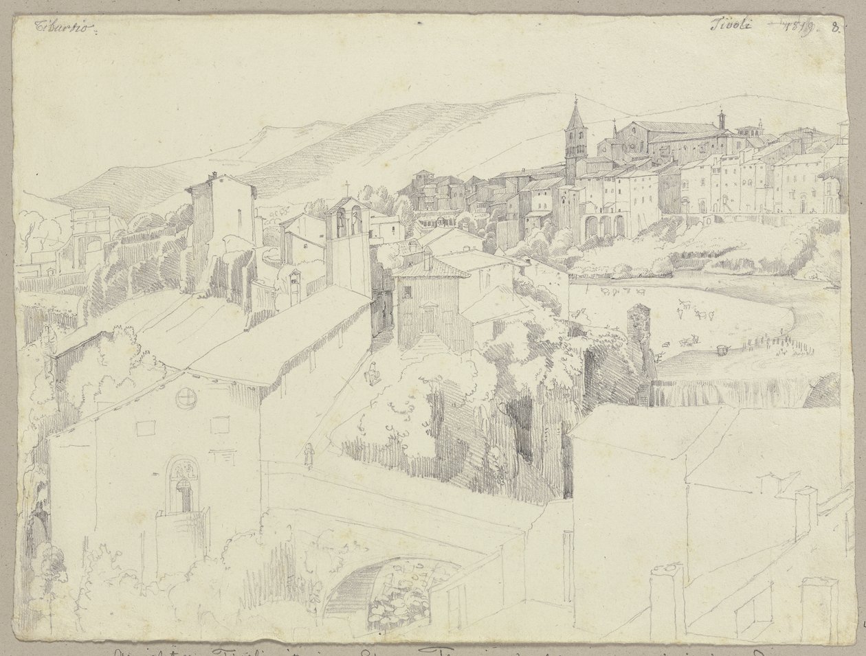 Fra: Samling av omriss og gjennomtegninger, bind 1, blad 71 av Johann Anton Ramboux