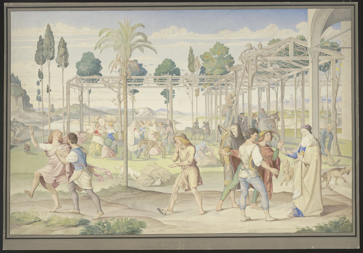 Lignelsen om arbeiderne i vingården, inspirert av Primaticcios Vertumnus