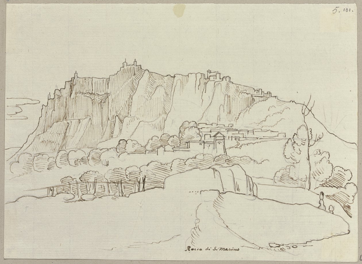Republikken San Marino av Johann Anton Ramboux