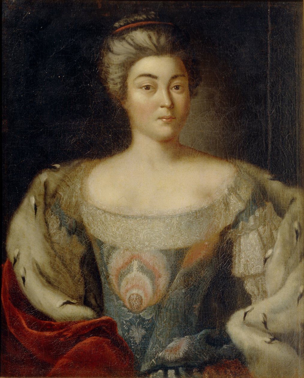 Portrett av prinsesse Alexandra Kurakina, født Panina 1711-1786 av Johann Balthasar Frankart