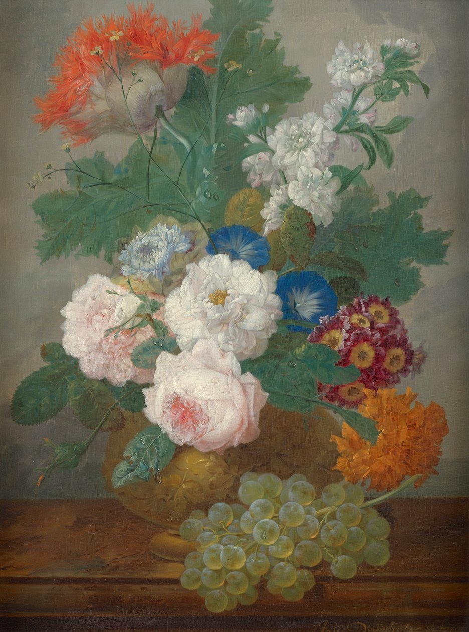 blomsterstilleben av Johann Baptist Drechsler