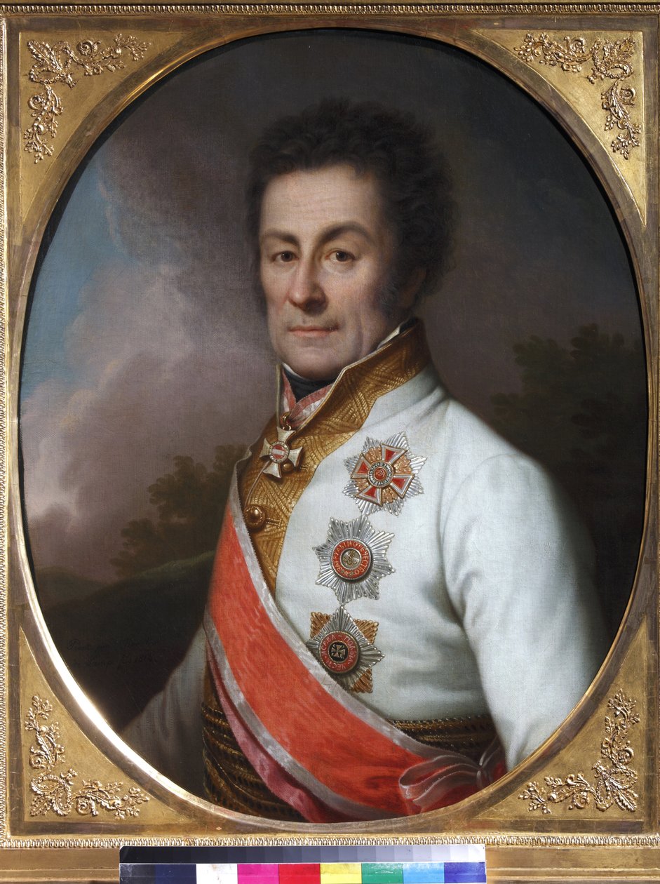 Le general Johan von Klenau und Janowitz - Portrett av general Johann Graf von Klenau (1758-1819) - Johann Baptist von Lampi, den yngre (1775-1837). Olje på lerret av Johann Baptist II Lampi