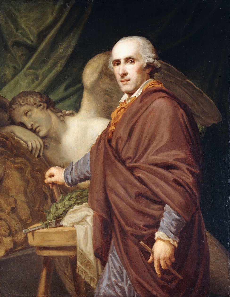 Portrett av Antonio Canova av Johann Baptist Edler von Lampi