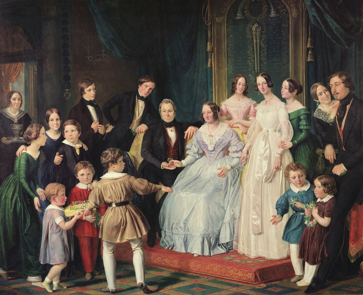 Neuss-familien, 1842 av Johann Baptist Joseph Bastine