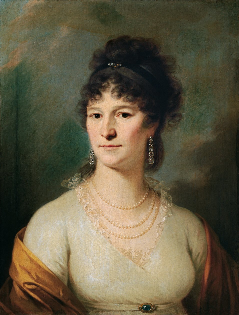 Byste av en dame av Johann Baptist Lampi d. Ä.