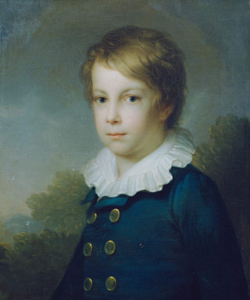 Portrett av en gutt I av Johann Baptist Lampi d. Ä.