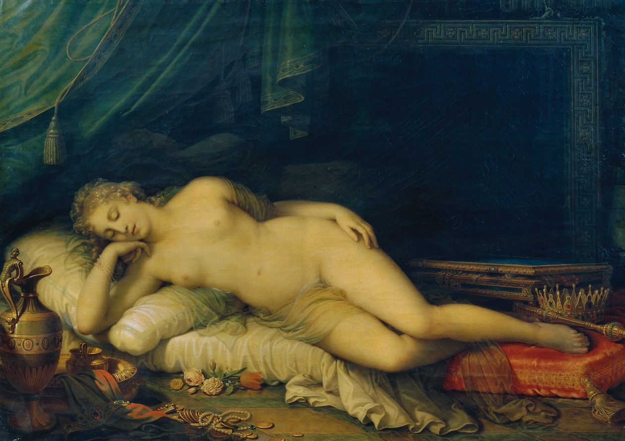 Venus sover på en sofa av Johann Baptist Lampi d. J.