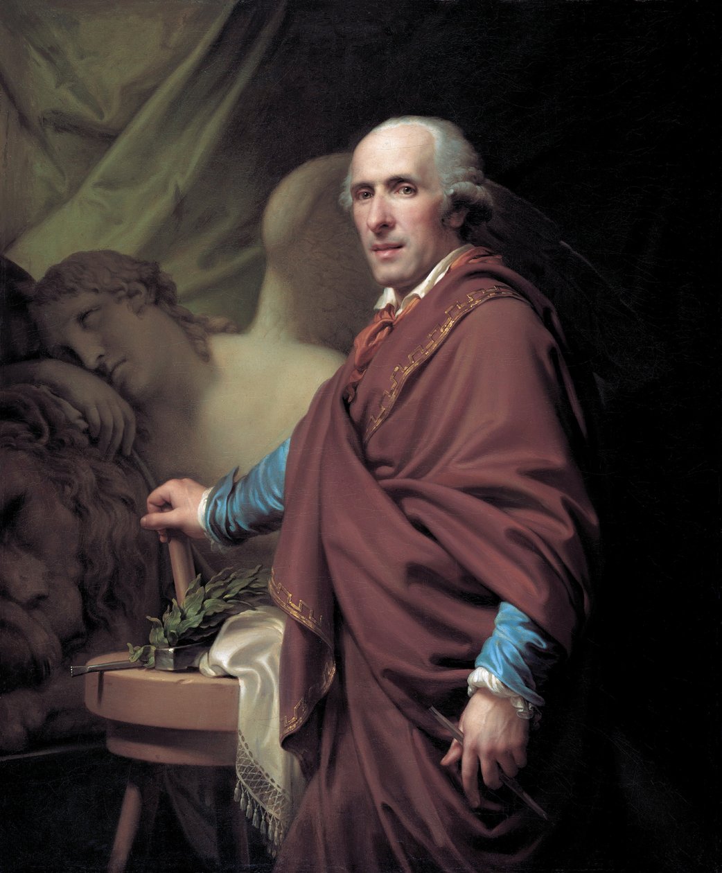 Portrett av billedhuggeren Antonio Canova 1757-1822, 1806. av Johann Baptist Lampi the Younger