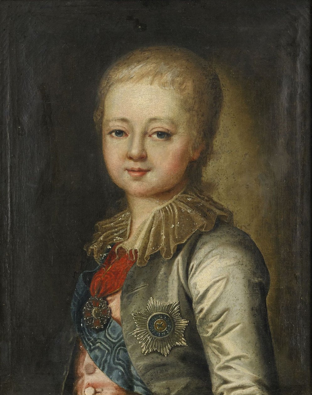 Portrett av storhertug Alexander Pavlovich Alexander I som barn av Johann Baptist von Lampi the Elder