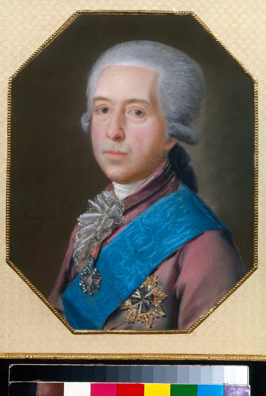 Portrett av grev Mikhail Mikhailovich Golitsyn (1731-1806) - Tegning av Johann Bardou (1745-1788) av Johann Bardou