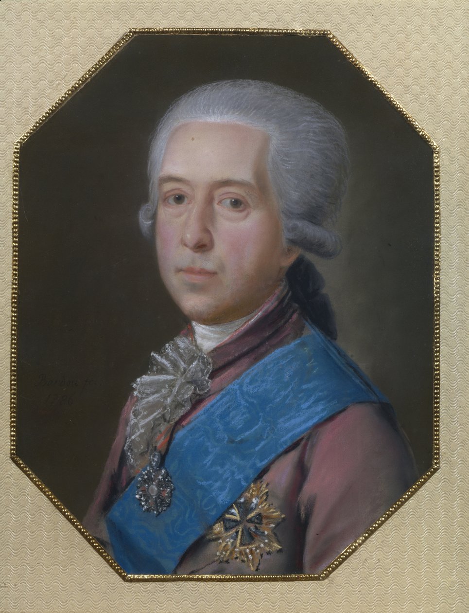 Portrett av general grev Mikhail Mikhaylovich Golitsyn 1731-1806, 1786 av Johann Bardou