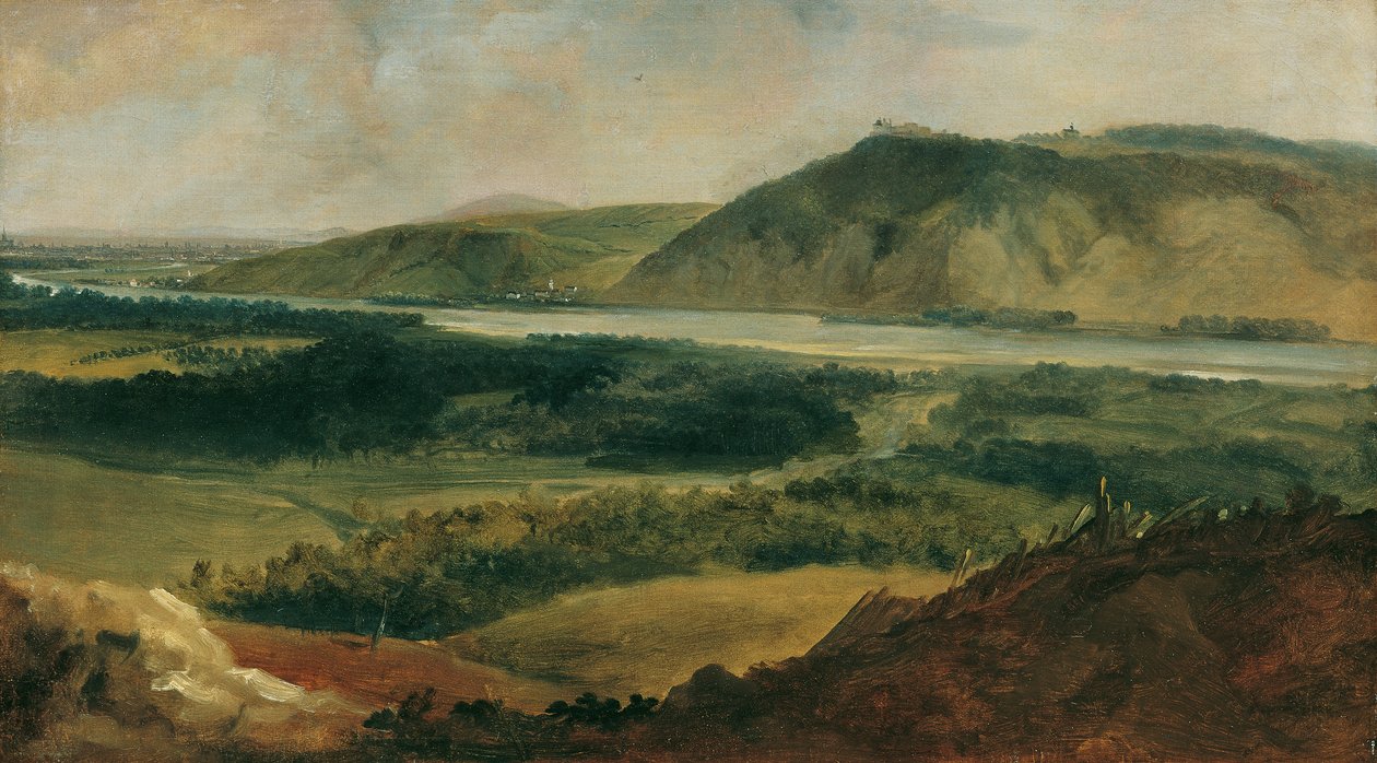 Donaulandskap sett fra Bisamberg av Johann Christian Brand