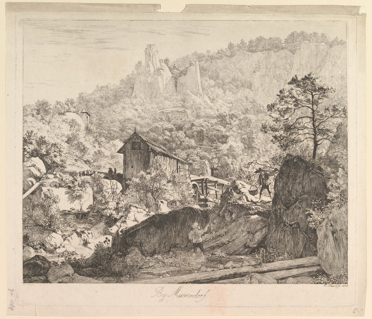 Rundt Muckendorf, 1818. av Johann Christian Erhard