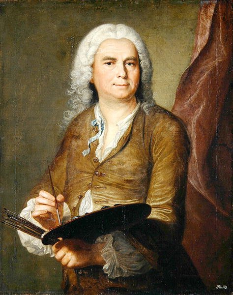 Johann Alexander Thiele (1685-1752) (olje på lerret) av Johann Christian Fiedler