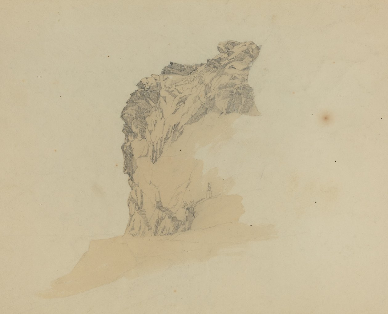 Studie av klipper av Johann Christian Heerdt