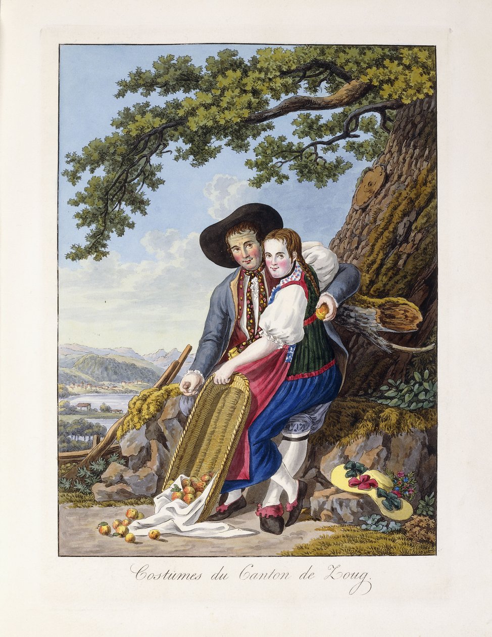 Kostymer fra kantonen Zoug, 1819 av Johann Christian Reinhardt