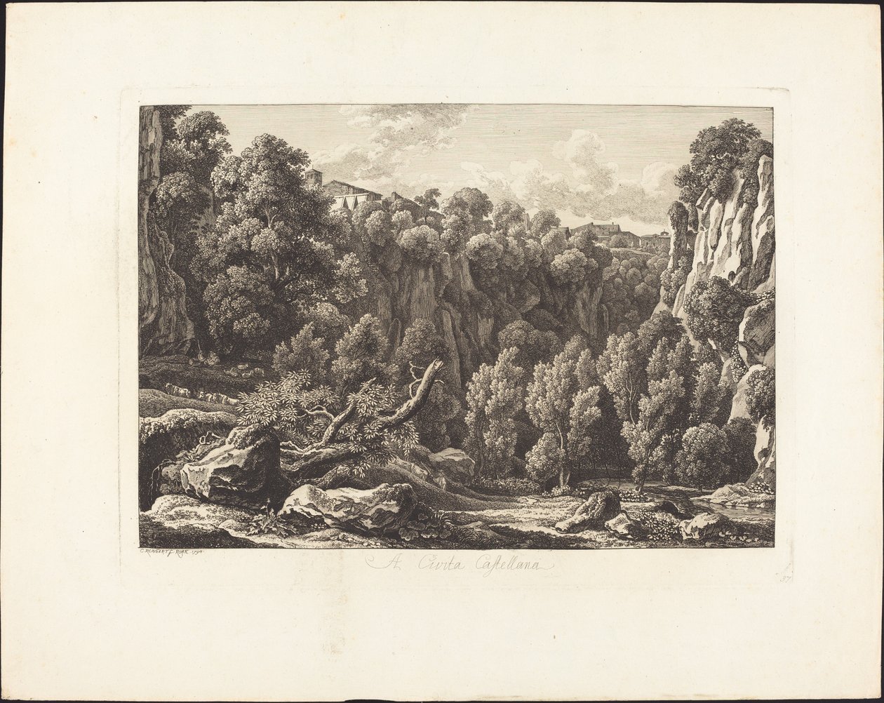 Til Cività Castilian av Johann Christian Reinhart