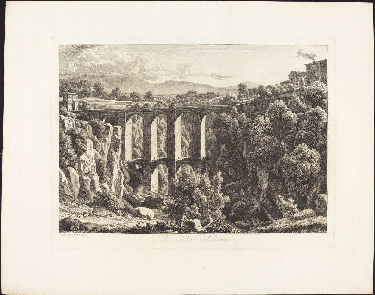 Til Cività Castilian av Johann Christian Reinhart