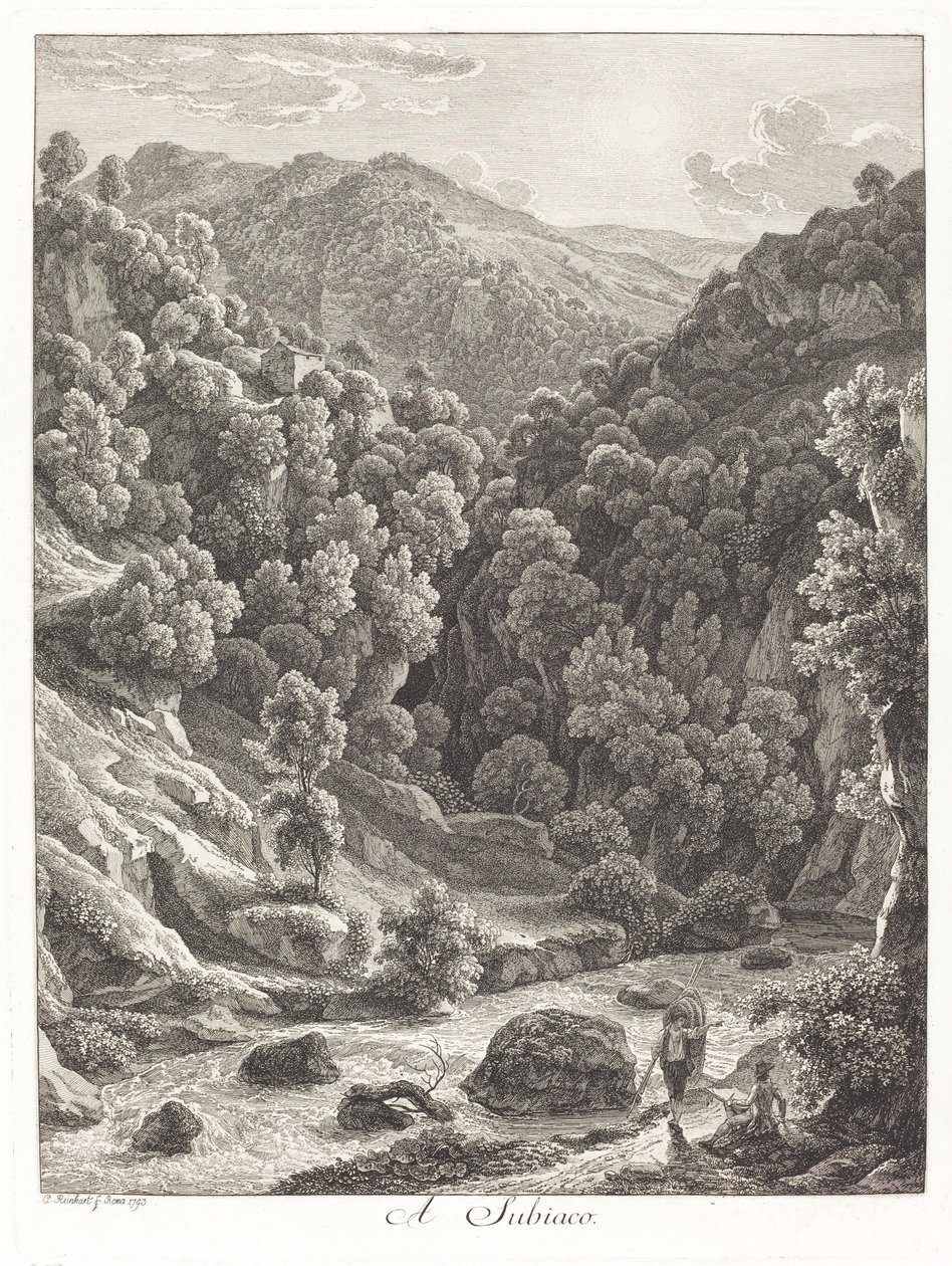 A Subiaco (nær Subiaco) av Johann Christian Reinhart