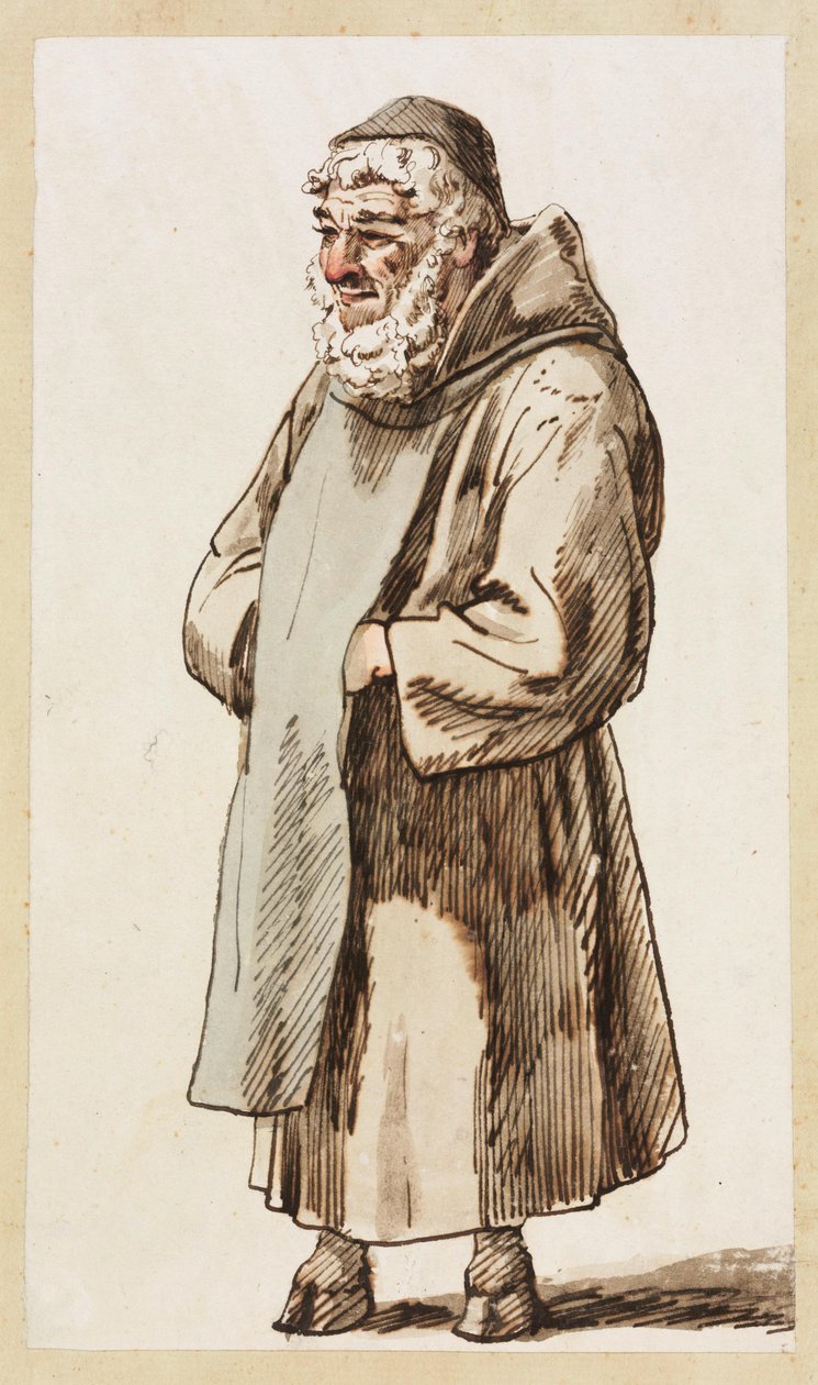 Eremitten på Monte Epomeo på øya Ischia av Johann Christian Reinhart
