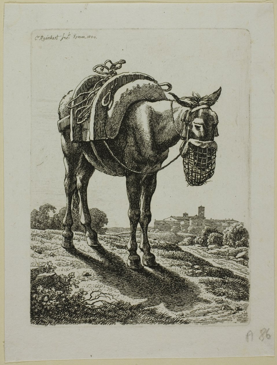 Feeding Mule - Front, from Die Zweite Thierfolge   1268989   no       norwegian Successfully Translated  Original: The Actor Sanogawa Ichimatsu I as Yaoya Oshichi Translat: The Actor Sanogawa Ichimatsu I as Yaoya Oshichi 1278994 no norwegian Successfully T av Johann Christian Reinhart