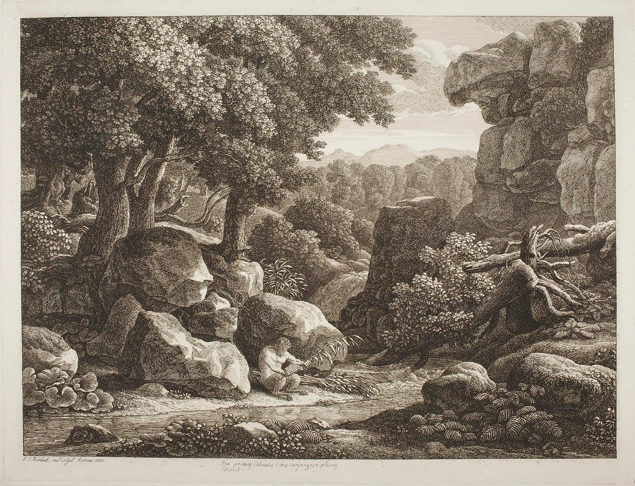 Skoglandskap av Johann Christian Reinhart