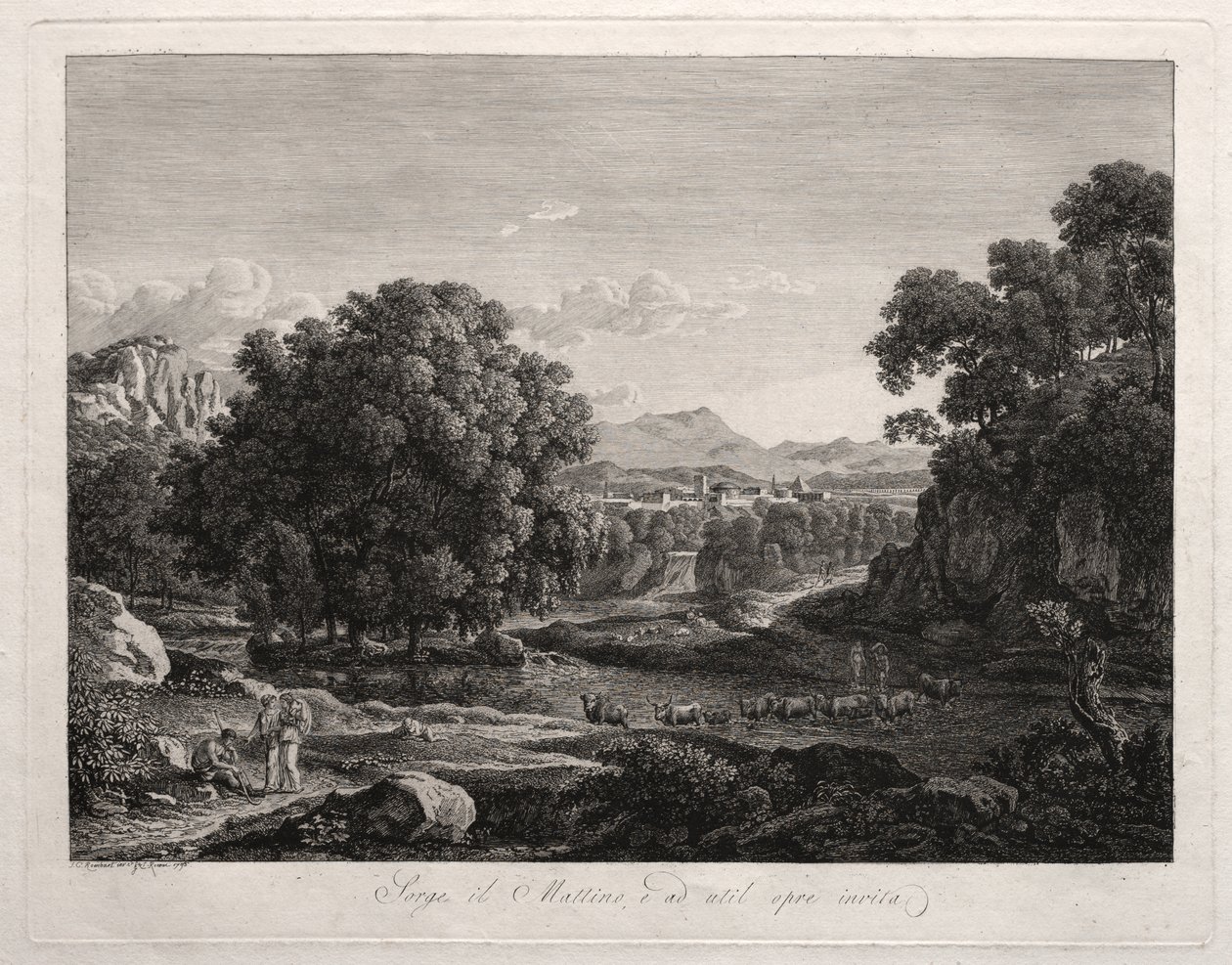 Heroisk landskap av Johann Christian Reinhart