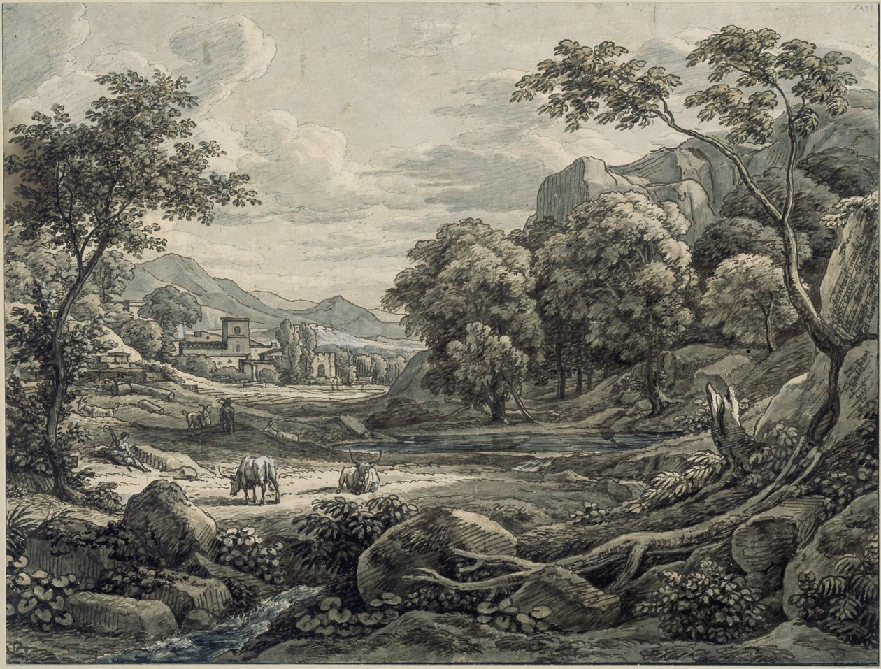 Ideallandskap av Johann Christian Reinhart