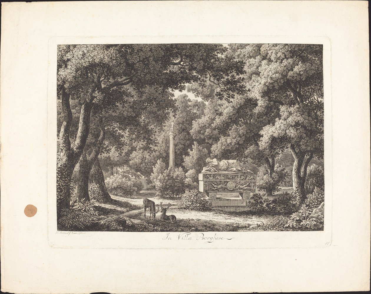 I villa Borghese av Johann Christian Reinhart