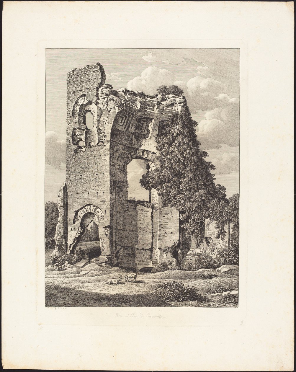 Nær Caracallas sirkus av Johann Christian Reinhart