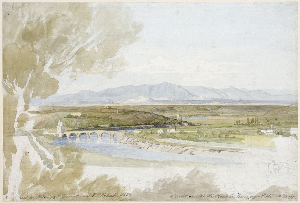 Utsikt fra Monte Mario av Johann Christoph Erhard