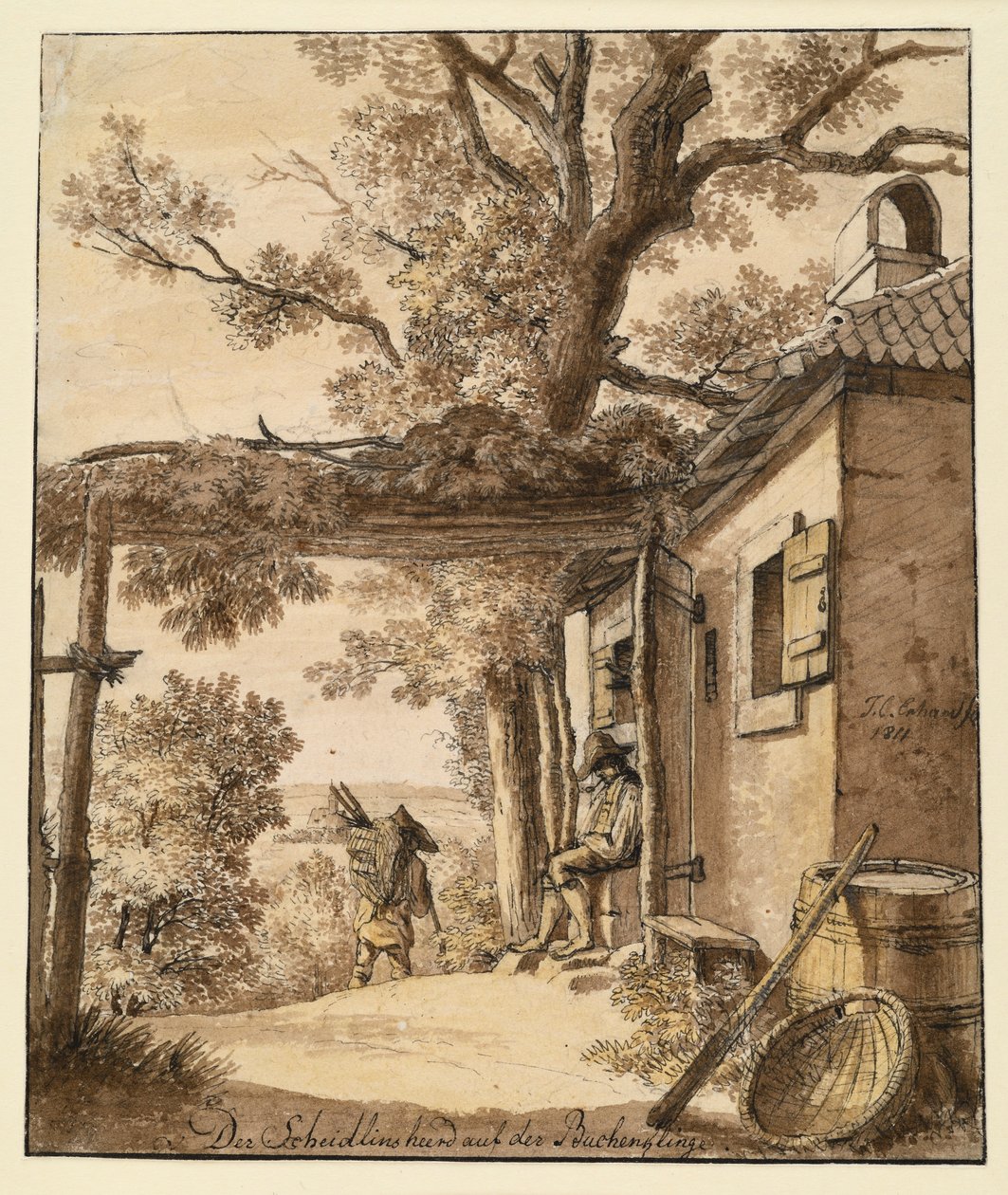 Scheidlin-ildstedet på Buchenklinge av Johann Christoph Erhard