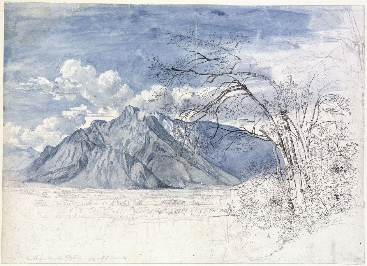 Untersberg ved Salzburg av Johann Christoph Erhard