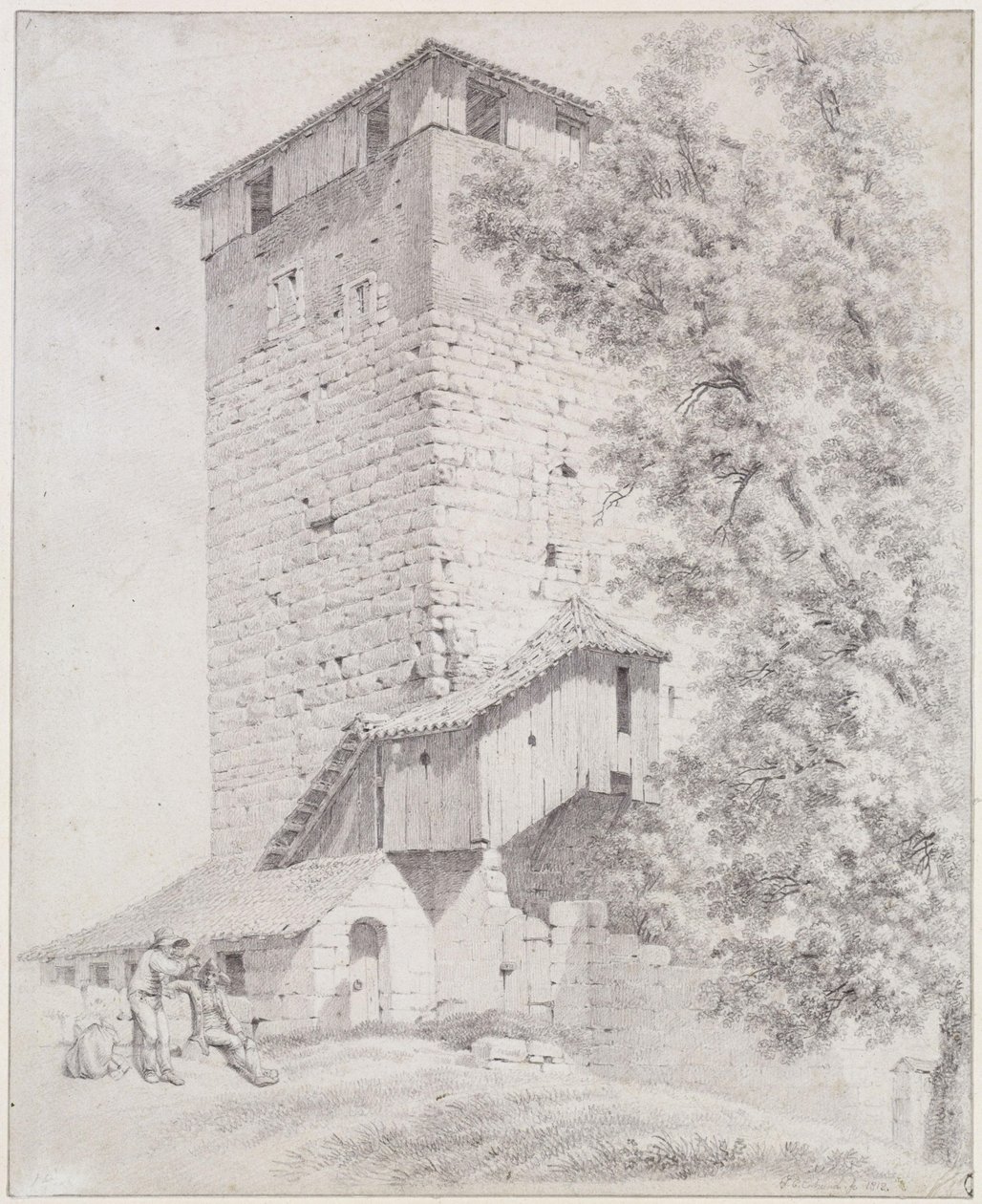 Det femkantede tårnet i Nürnberg av Johann Christoph Erhard