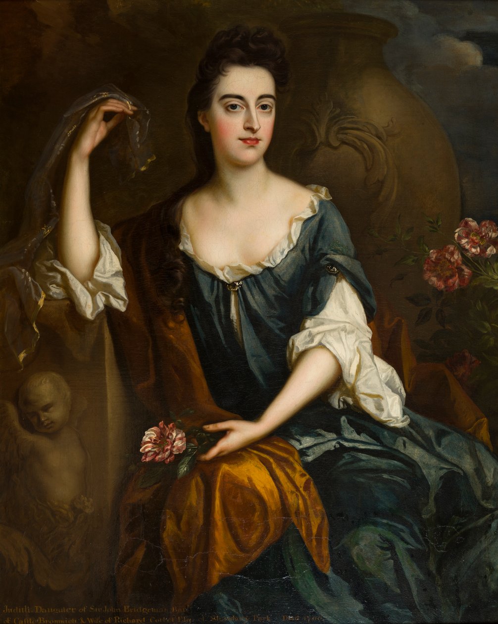 Portrett av fru Judith Corbet, ca. 1680-1710 (olje på lerret) av Johann Closterman