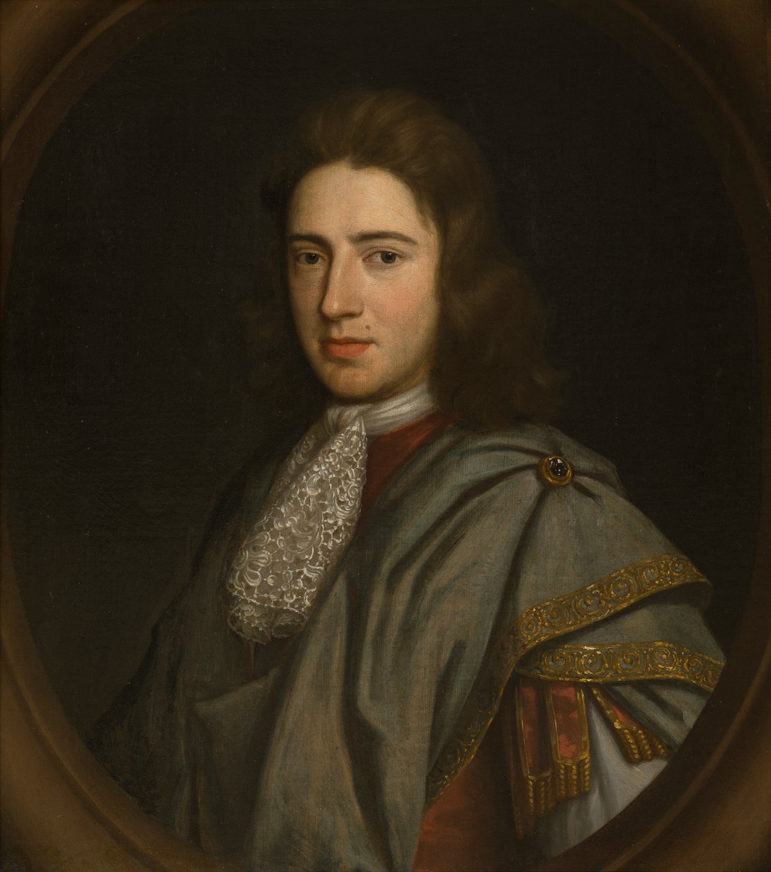 Portrett av Sir John Bridgeman, 3. Bart (1667-1747), ca. 1680-1711 (olje på panel) av Johann Closterman