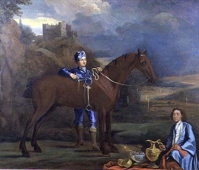 Portrait of a Racehorse and Jockey, ca. 1690 (olje på lerret) av Johann Closterman