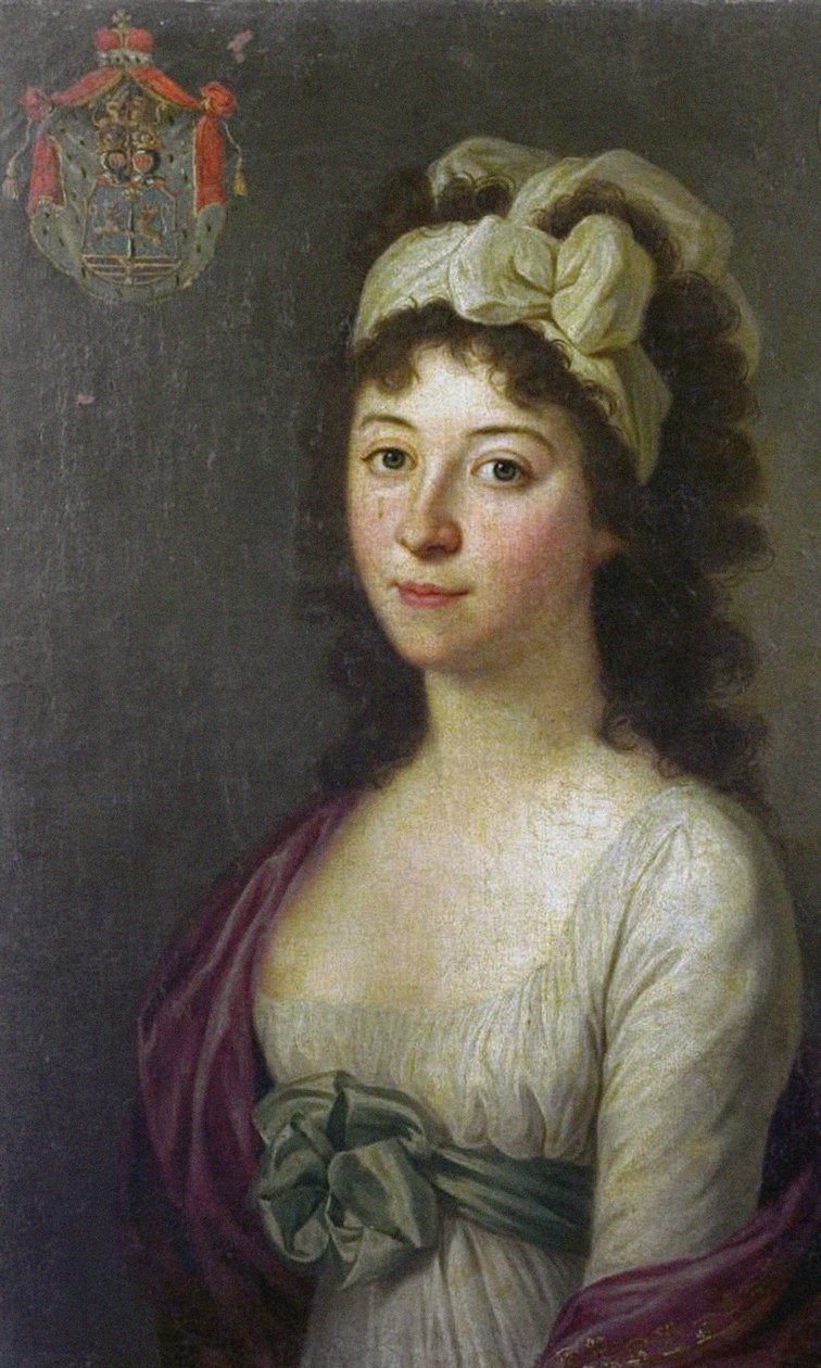Grevinne Anna Luisa Barbara Babette Odescalchi 1778-1813, født Keglevich de Buzin. av Johann Daniel Donat