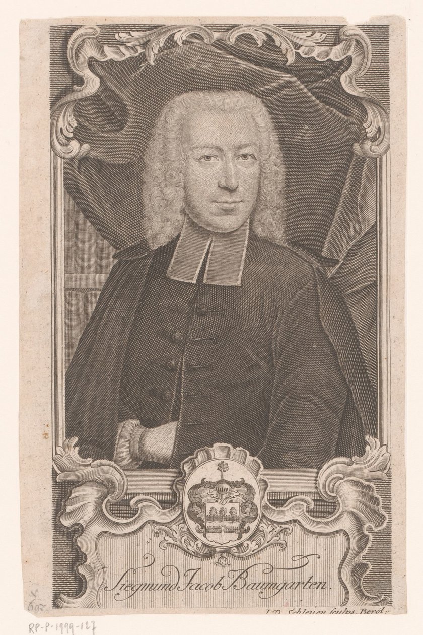 Portrett av Sigmund Jacob Baumgarten av Johann David Schleuen (I)
