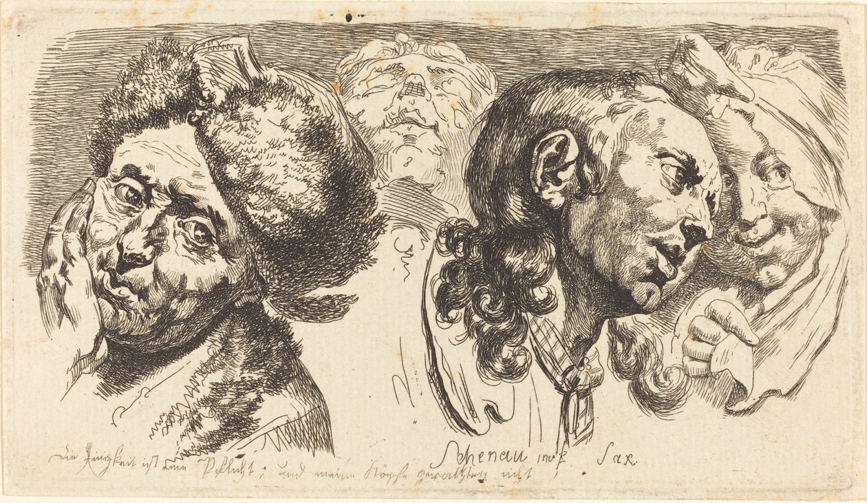 Fire hoder av Johann Eleazar Schenau