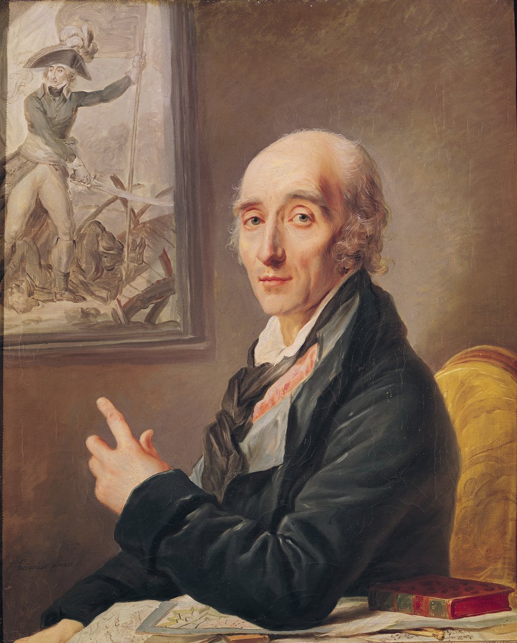 Portrett av marskalk Pierre Francois Charles Augereau (1757-1816) av Johann Ernst Heinsius