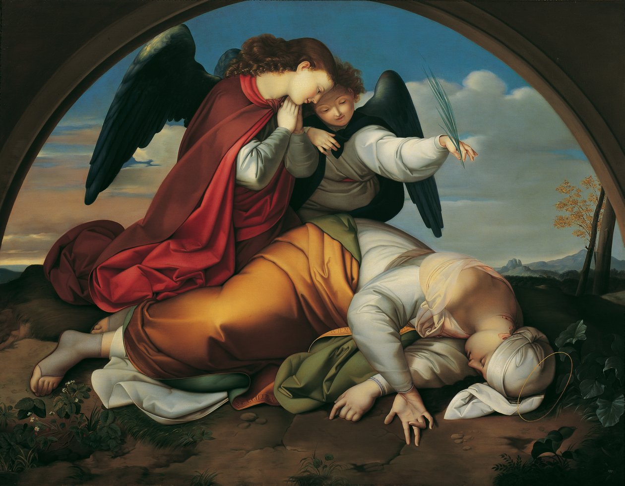 Dead Saint Cecilia (Wien-versjon) av Johann Evangelist Scheffer von Leonhardshoff