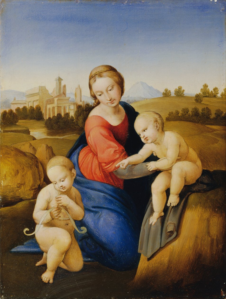Madonna med Barn og Johannesknaben av Johann Evangelist Scheffer von Leonhardshoff