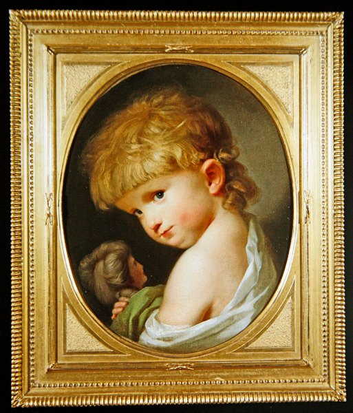 Et portrett av kunstnerens datter av Johann Friedrich August Tischbein