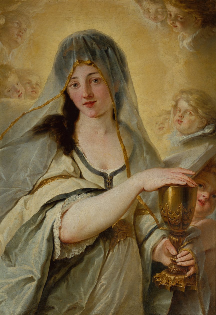 An Allegory of Faith (olje på lerret) av Johann Friedrich August Tischbein